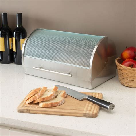 internet's best stainless steel bread box kitchen food storage container|best bread storage boxes.